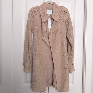 Piperlime Lace Trench Coat